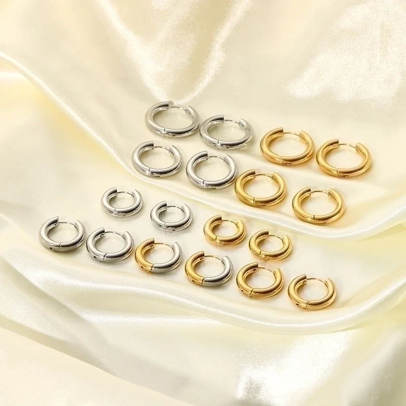 Clover & Co Gold Hoop Earrings