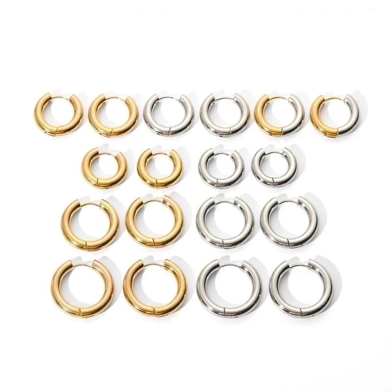 Clover & Co Gold Hoop Earrings