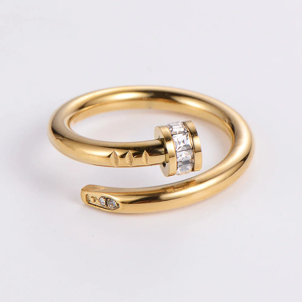 Clover & Co Diamond-Inlay Ring