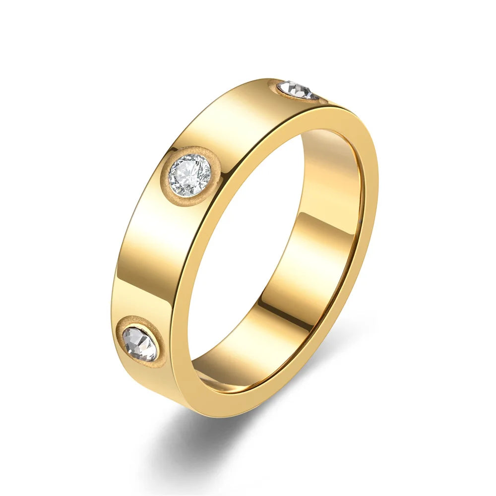 Gold/silver Love ring