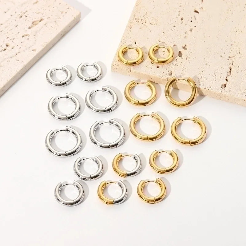 Clover & Co Gold Hoop Earrings
