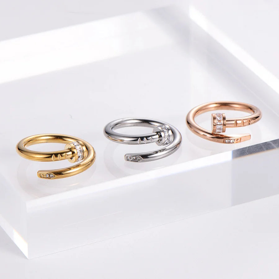 Clover & Co Diamond-Inlay Ring